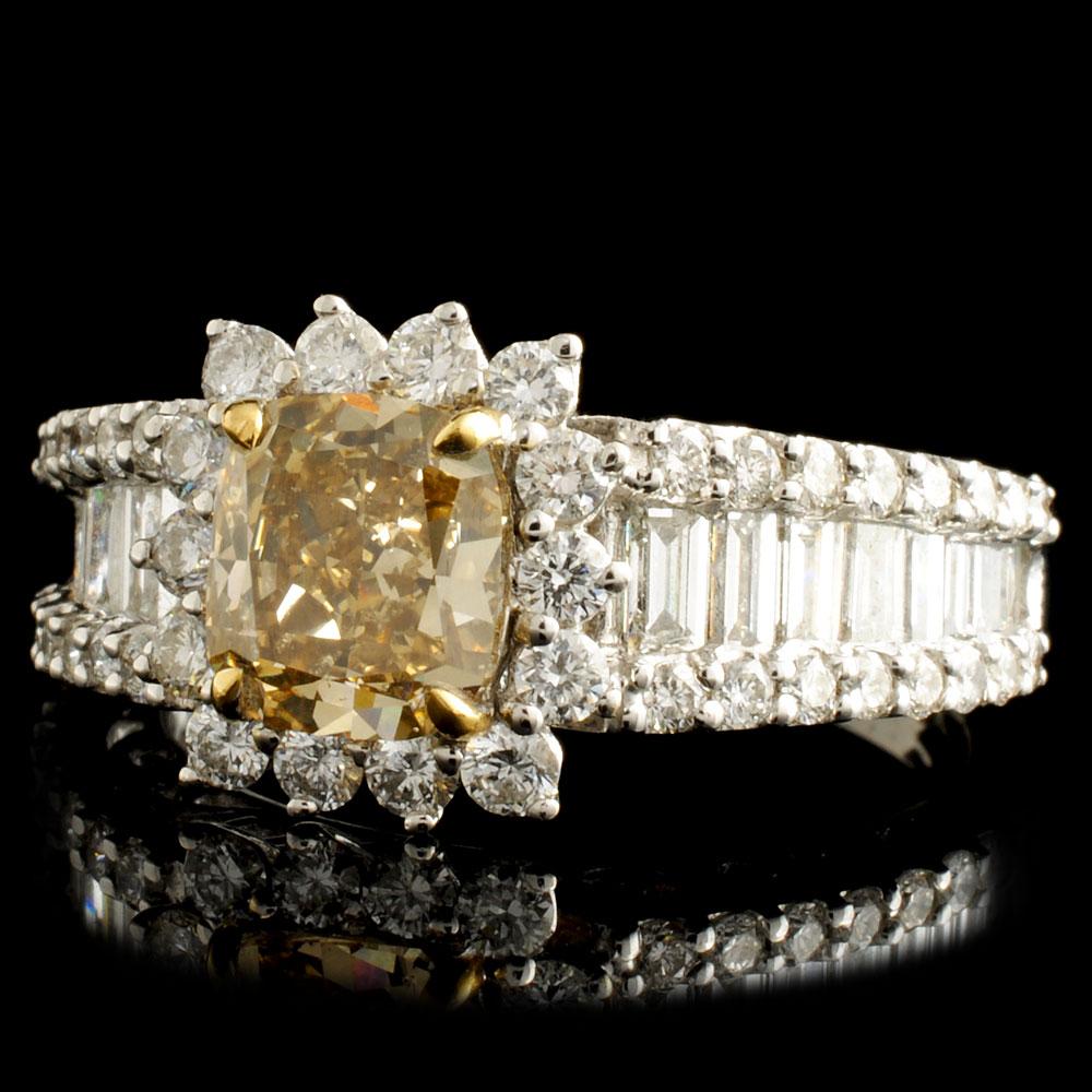 18K Gold 2.70ctw Fancy Diamond Ring