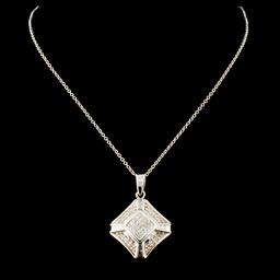 14K Gold 0.42ctw Diamond Pendant