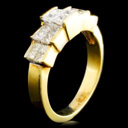 18K Gold 1.48ctw Diamond Ring