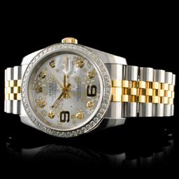 Rolex DateJust 116233 18K YG/SS Diamond 36MM Watch