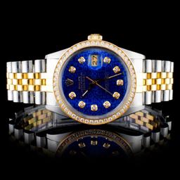 Rolex YG/SS DateJust Diamond 36MM Watch