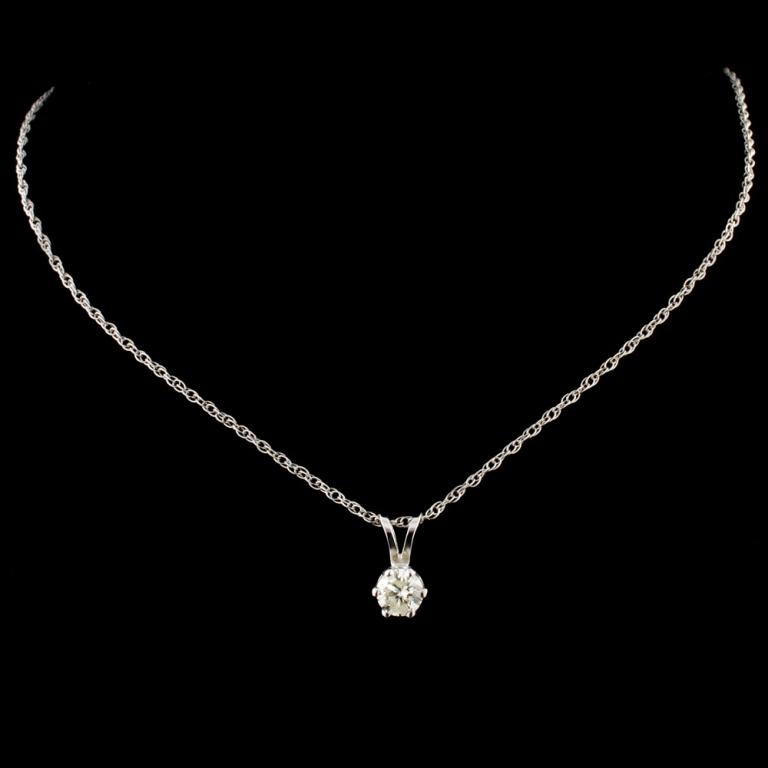 14K Gold 0.25ctw Diamond Pendant