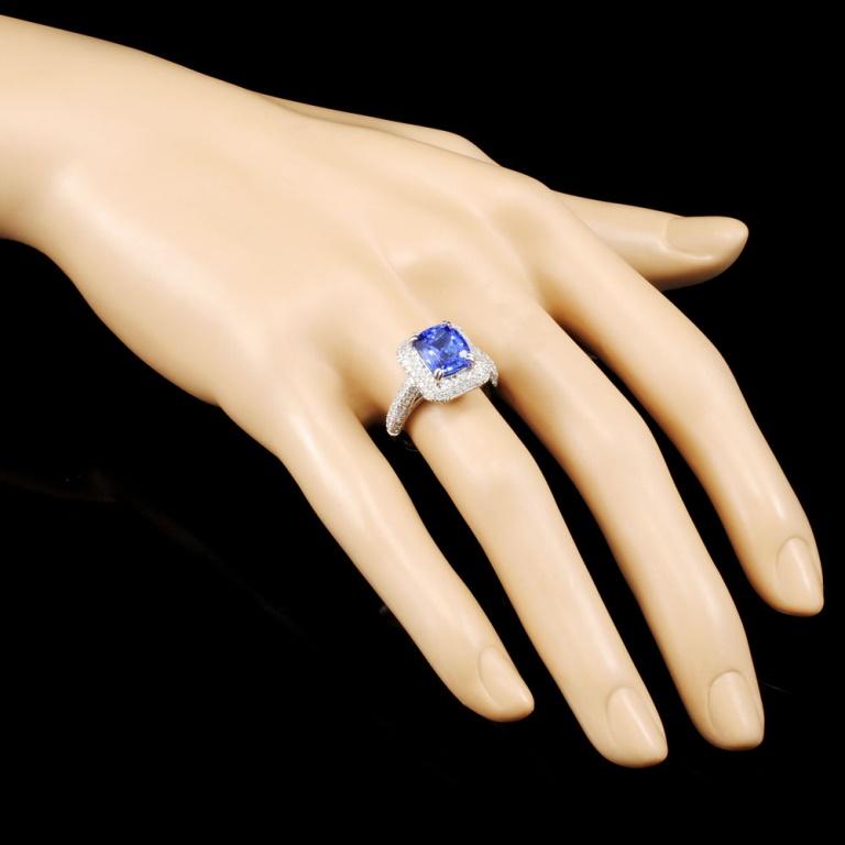 18K Gold 2.95ct Tanzanite & 1.13ctw Diamond Ring