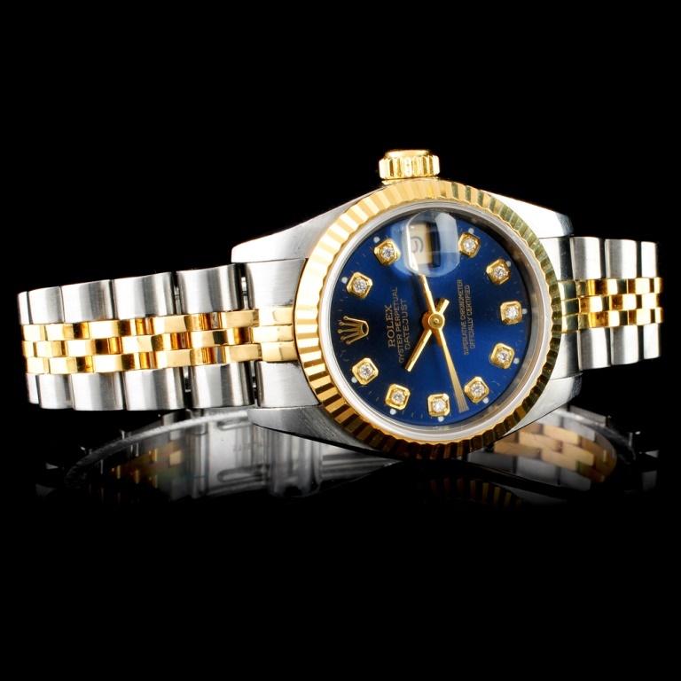 Rolex DateJust 18K & SS Ladies Wristwatch