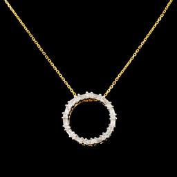 14K Gold 0.23ctw Diamond Pendant