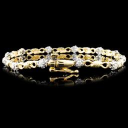 14K Gold 0.25ctw Diamond Bracelet