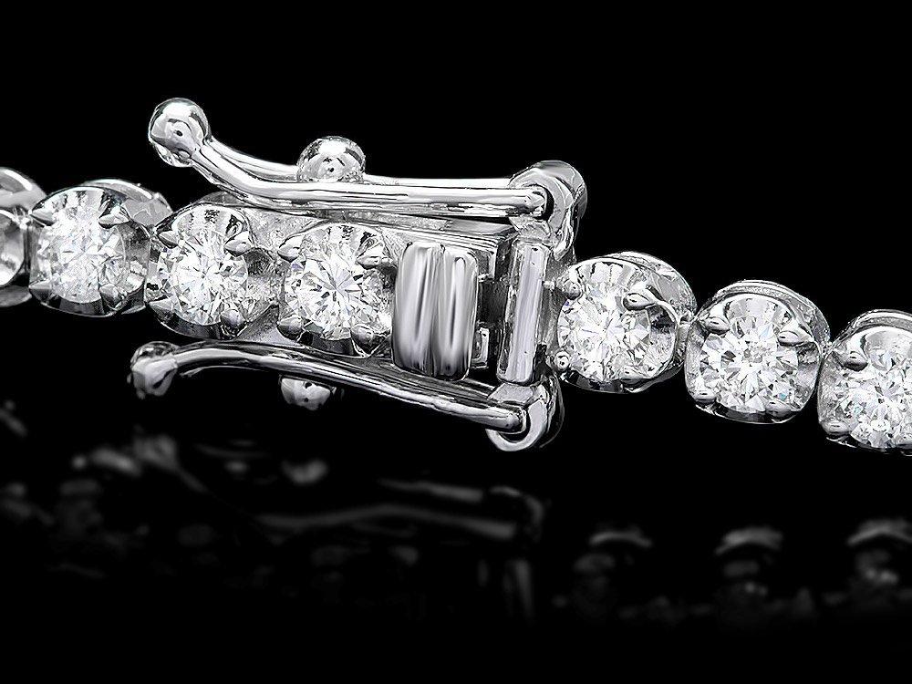 ^18k White Gold 3.00ct Diamond Bracelet