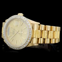 Rolex 18K YG Day-Date Diamond Gent's Watch