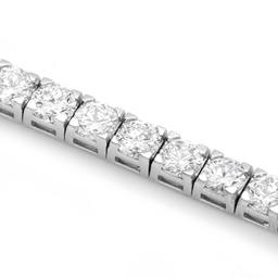 ^18k White Gold 9.50ct Diamond Tennis Bracelet