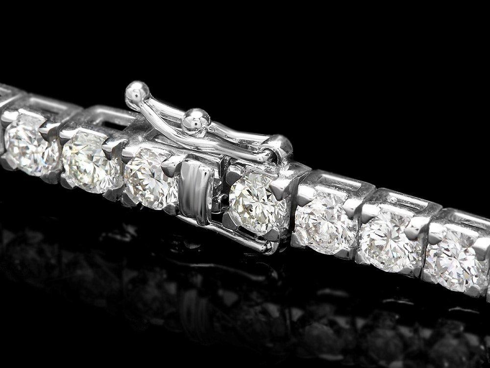 ^18k White Gold 9.50ct Diamond Tennis Bracelet