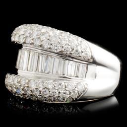 18K Gold 5.31ctw Diamond Ring