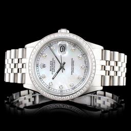 Rolex DateJust Diamond 36MM Wristwatch