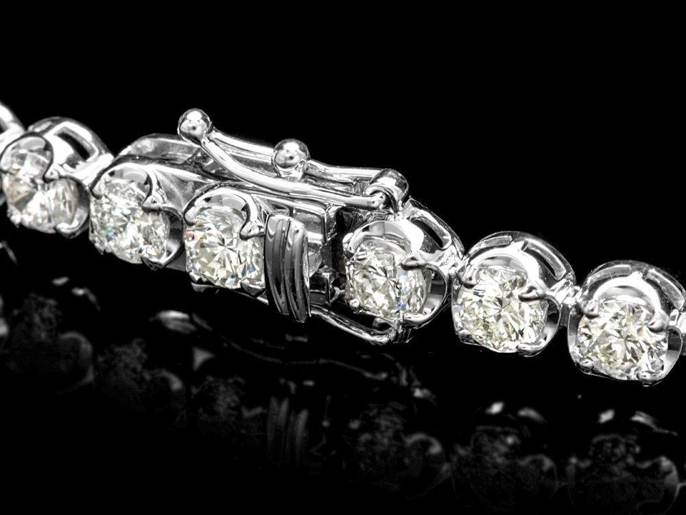 ^18k White Gold 10.00ct Diamond Tennis Bracelet