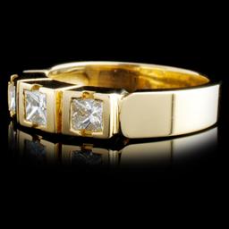 18K Yellow Gold 0.69ctw Diamond Ring