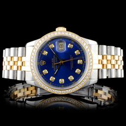 Rolex YG/SS DateJust Diamond 36MM Watch