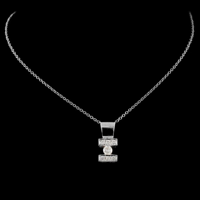 14K Gold 0.34ctw Diamond Pendant