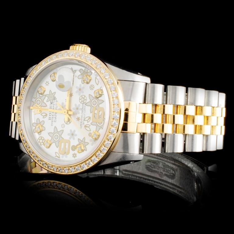 Rolex DateJust Diamond 36mm Wristwatch