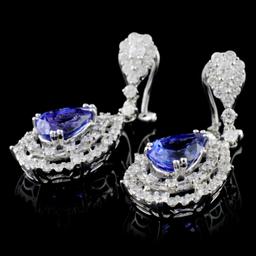 18K White Gold 3.54ct Tanzanite & 1.94ct Diamond E