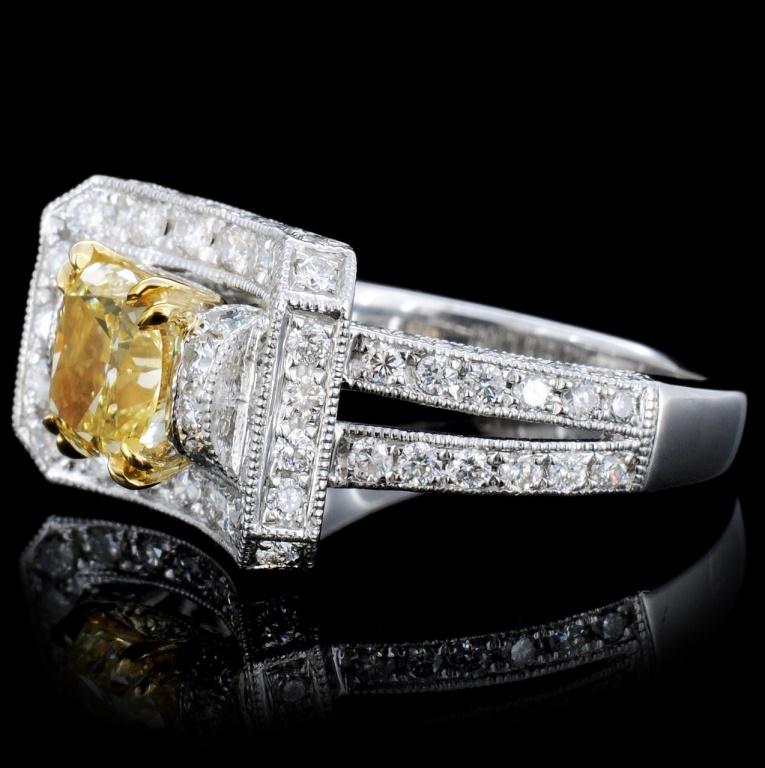 18K Gold 2.31ctw Fancy Color Diamond Ring