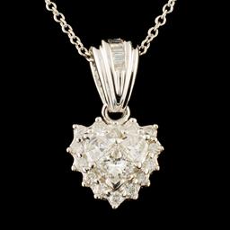 14K Gold 0.46ctw Diamond Pendant