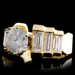 14K Yellow Gold 2.82ctw Diamond Ring