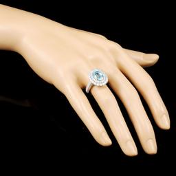 18K Gold 2.78ct Paraiba Tourmaline & 1.88ctw Diamo