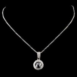 14K Gold 0.85ctw Fancy Diamond Pendant