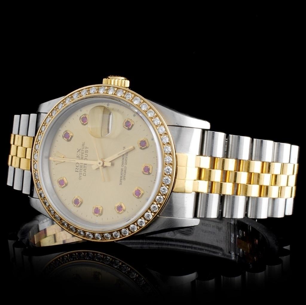 Rolex DateJust YG/SS 1.50ct Diamond 36mm Watch