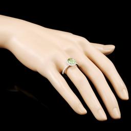 14K Gold 2.00ct Tourmaline & 0.71ctw Diamond Ring