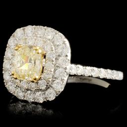 18K Gold 1.52ctw Fancy Diamond Ring