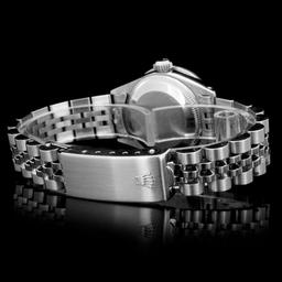 Rolex SS DateJust Ladies Diamond Wristwatch