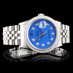 Rolex SS DateJust Diamond 36MM Wristwatch