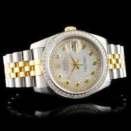 Rolex DateJust 116233 YG/SS Diamond 36MM Watch