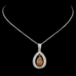 14K Gold 0.35ctw Fancy Diamond Pendant