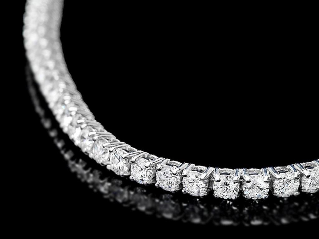 ^18k White Gold 5.00ct Diamond Bracelet