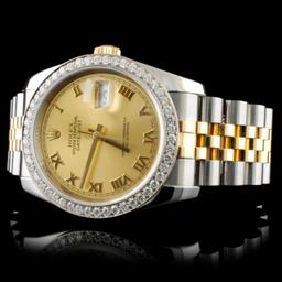 Rolex DateJust 116233 18K YG/SS Diamond 36MM Watch