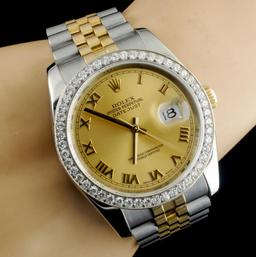 Rolex DateJust 116233 18K YG/SS Diamond 36MM Watch