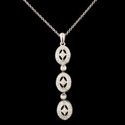 14K Gold 0.73ctw Diamond Pendant