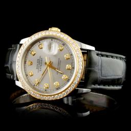 Rolex DateJust Diamond 36MM Wristwatch