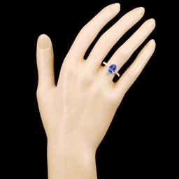 14K Gold 2.37ct Tanzanite & 0.67ctw Diamond Ring