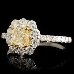 18K Gold 1.18ctw Fancy Diamond Ring