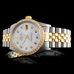 Rolex YG/SS DateJust Diamond 36MM Watch