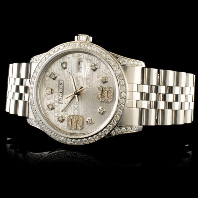 Rolex DateJust 1.50ctw Diamond 36MM Wristwatch