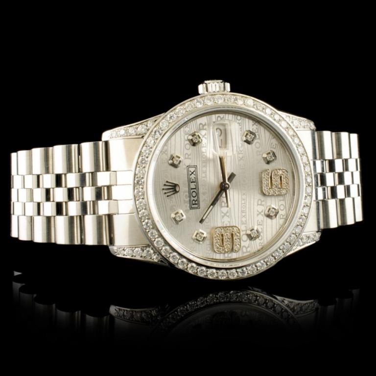 Rolex DateJust 1.50ctw Diamond 36MM Wristwatch