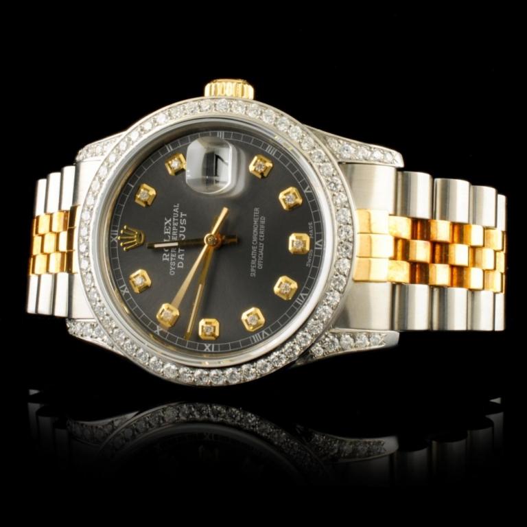 Rolex DateJust 1.50ctw Diamond 36MM Wristwatch