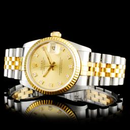 Rolex DateJust 68273 Diamond 31MM Wristwatch