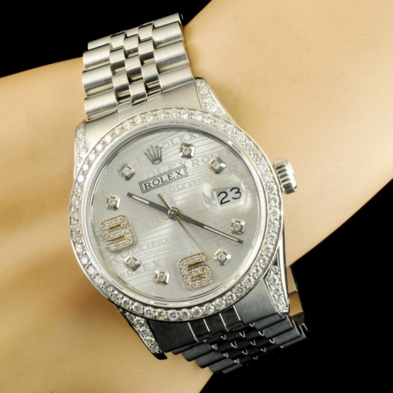 Rolex DateJust 1.50ctw Diamond 36MM Wristwatch