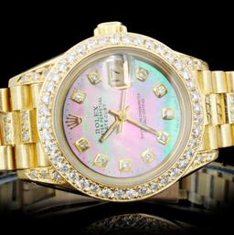 Rolex 18K 3.00ct Diamond Presidential Ladies Watch
