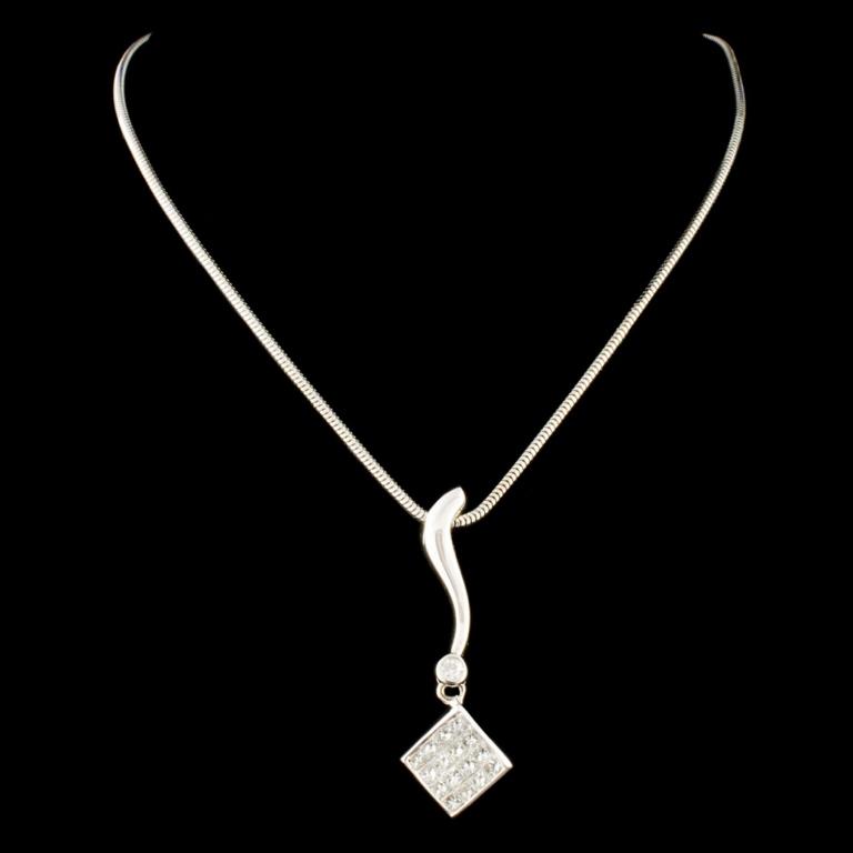 14K Gold 0.64ctw Diamond Pendant