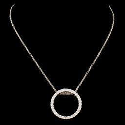 14K Gold 0.49ctw Diamond Pendant